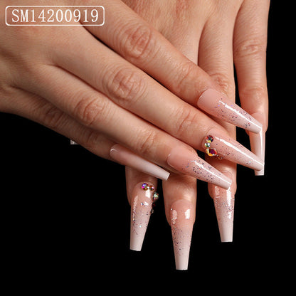 Assemble Ballet Nails Trapezoidal Coffin Fake Nails