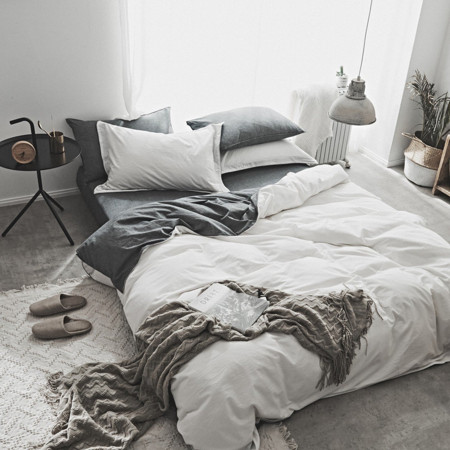Washed Cotton Two-Piece Nordic Bedding Set