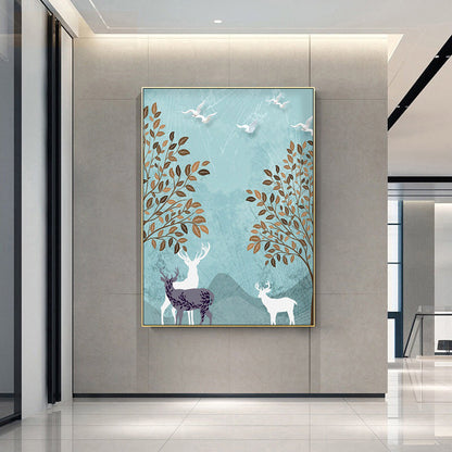 Nordic Forest Landscape Canvas