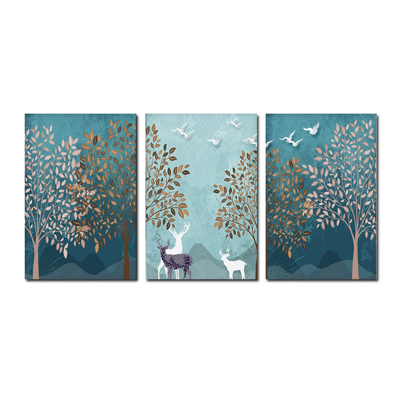 Nordic Forest Landscape Canvas