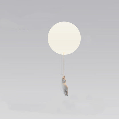 Children'S Room Balloon Lamp Cartoon Net Red Creative Aisle Balcony Restaurant Polar Bear Bedroom Ceiling Lamp