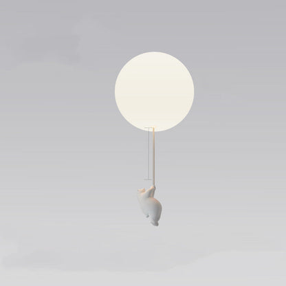 Children'S Room Balloon Lamp Cartoon Net Red Creative Aisle Balcony Restaurant Polar Bear Bedroom Ceiling Lamp