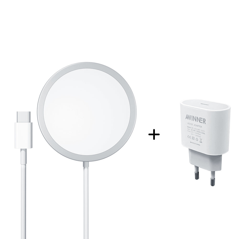 Compatible with Apple, Chargeur Magsafe Sans Fil Pour  12 Pro Max Min