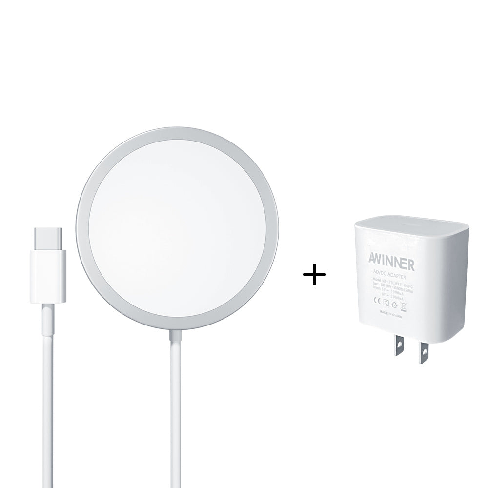 Compatible with Apple, Chargeur Magsafe Sans Fil Pour  12 Pro Max Min