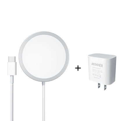 Compatible with Apple, Chargeur Magsafe Sans Fil Pour  12 Pro Max Min