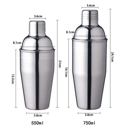 Stainless Steel Cocktail Shaker Ice Bucket Set
