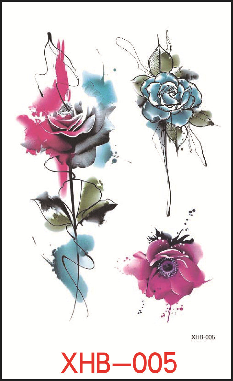 Flower Arm Tattoo Stickers, Night Market Tattoos