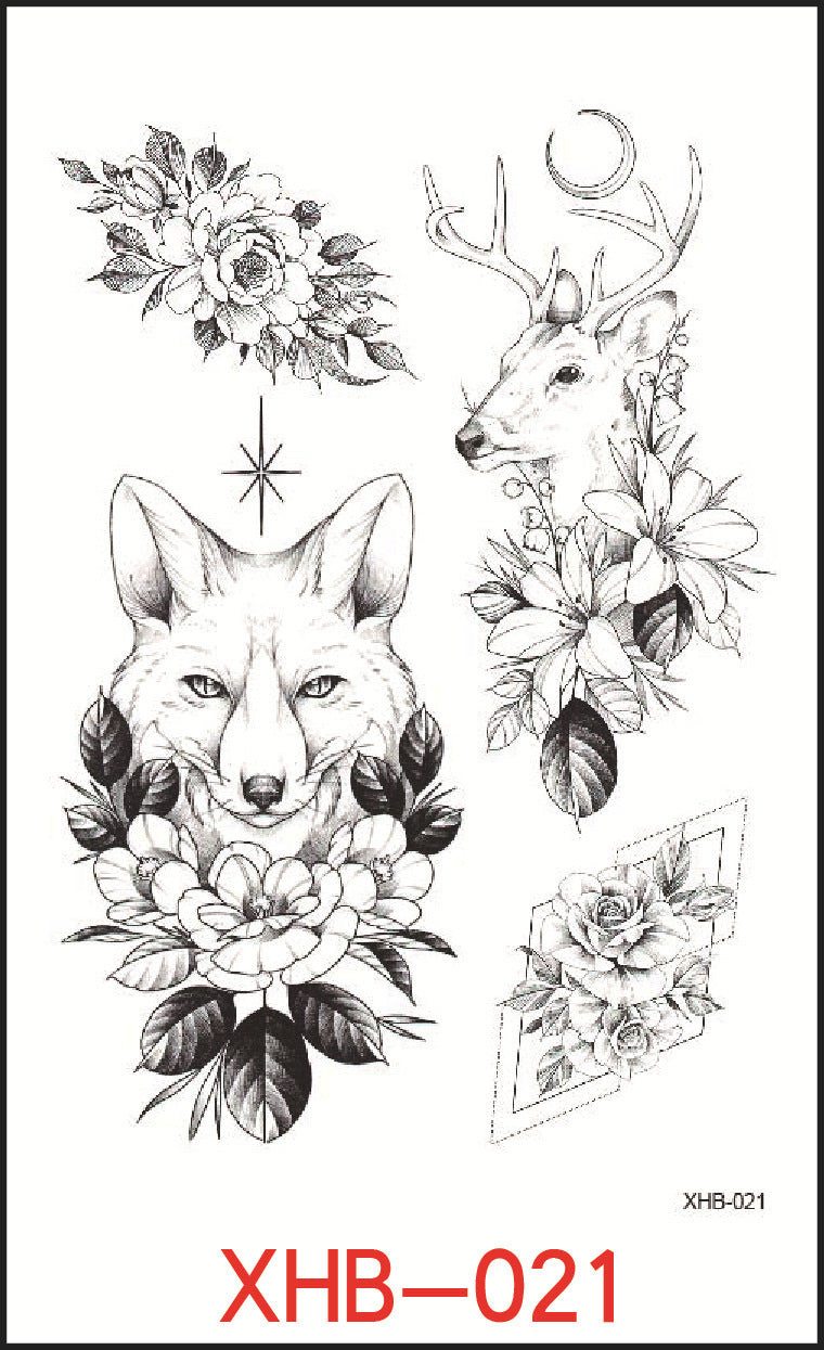 Flower Arm Tattoo Stickers, Night Market Tattoos