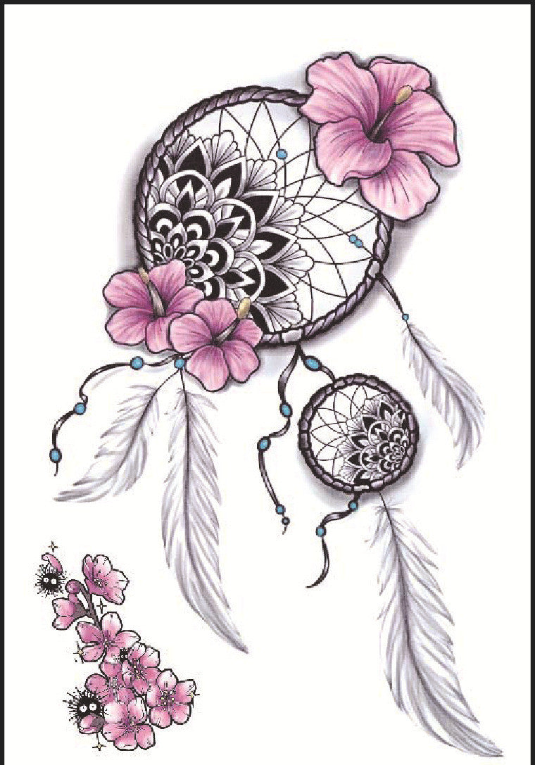 Flower Arm Tattoo Stickers, Night Market Tattoos