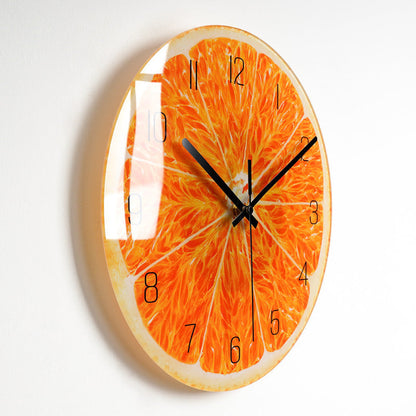 Luxury Silent Glass Wall Clock Living Room Decor
