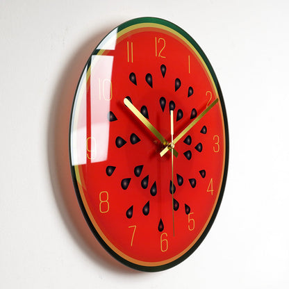 Luxury Silent Glass Wall Clock Living Room Decor