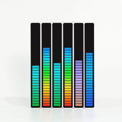 New Car Sound Control Light RGB Voice-Activated Music Rhythm Ambient Light With 32 LED 18 Colors Car Home Decoration Lamp