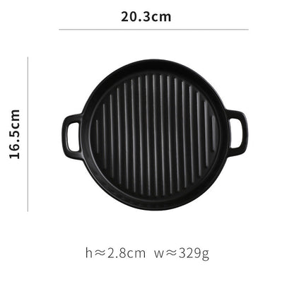 Binaural Ceramic Pizza Tray