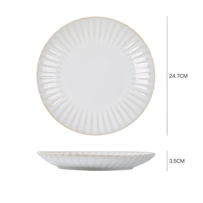 Nordic Ceramic Steak Plate Breakfast Tableware
