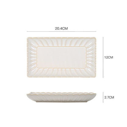 Nordic Ceramic Steak Plate Breakfast Tableware