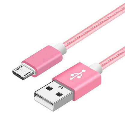 Nylon Braided V8 Charging Cable for Apple