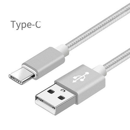 Nylon Braided V8 Charging Cable for Apple