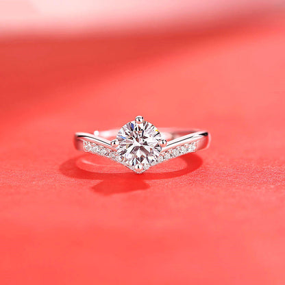 Female Ring Imitation Moissan Diamond Ring Female