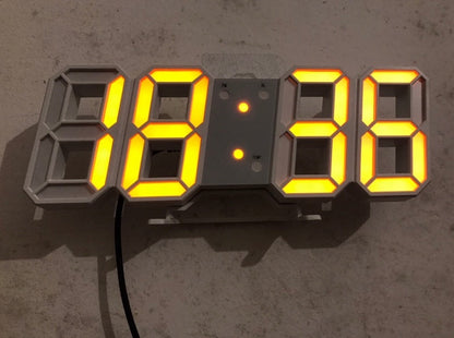 3D LED Digital Wall Clock