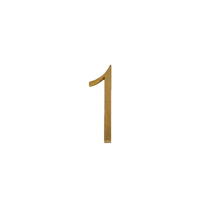 Retro Brass House Number Plate