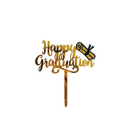 Graduation Cake Topper Acrylic Letter Flag