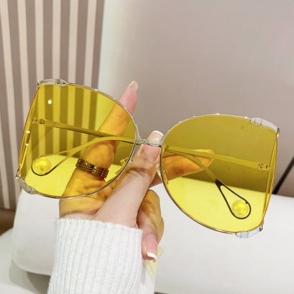 sunglasses Women Vacation Luxury Oversized Fashion Glasses Sunscreen Luxe Femme Lentes De Sol Mujer Lunette Soleil Femme