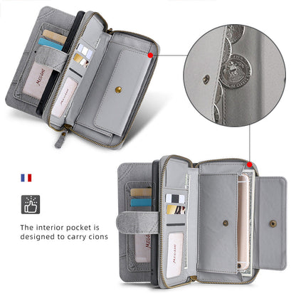 Suitable for iPhone 15 Promax phone case, wallet, card insertion phone case, flip cover leather case