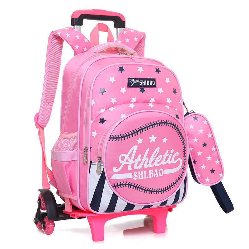 Waterproof Children's Trolley School Bag