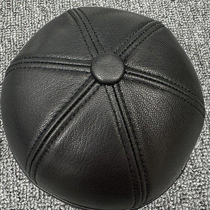 Outdoor Sheepskin Autumn Winter Leather Hat