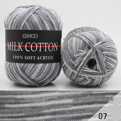 Three Section Dyed Multi-color Jacquard Score Lines With Medium Thick Lines