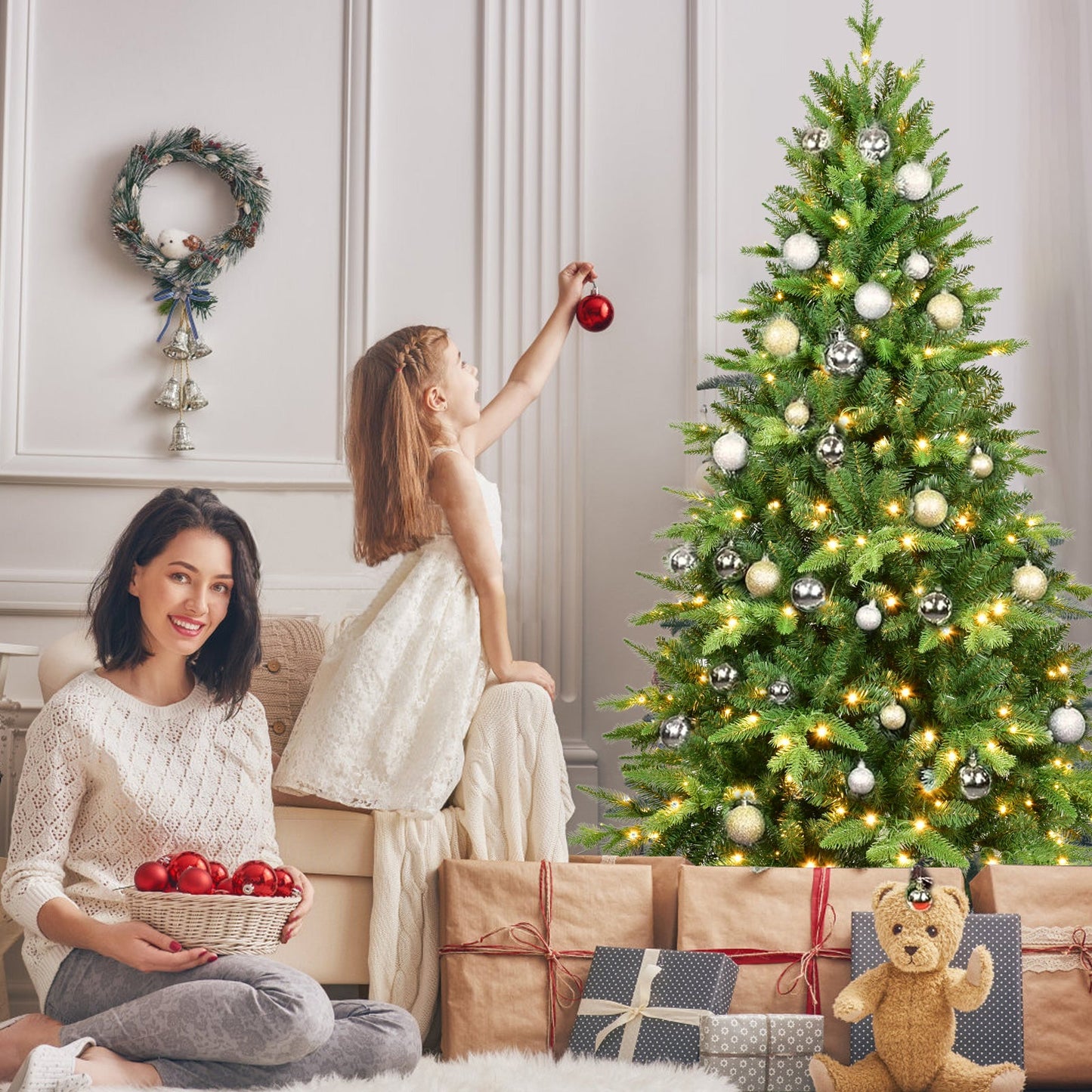 5FT PE&PVC Prelit Christmas Tree