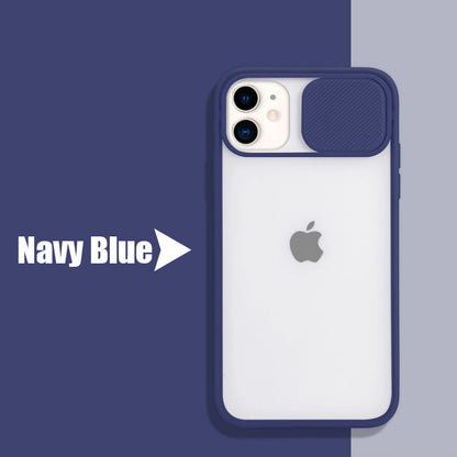 Frosted frame lens phone case