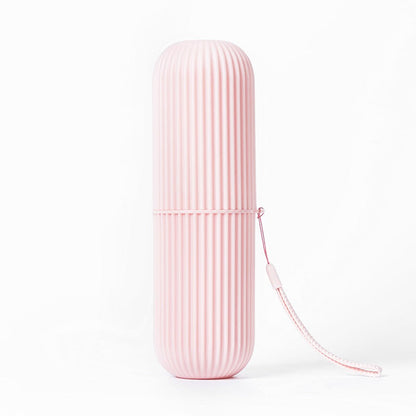 Plastic toothbrush box portable toothbrush cup brushing teeth mouthwash cup and dental cylinder