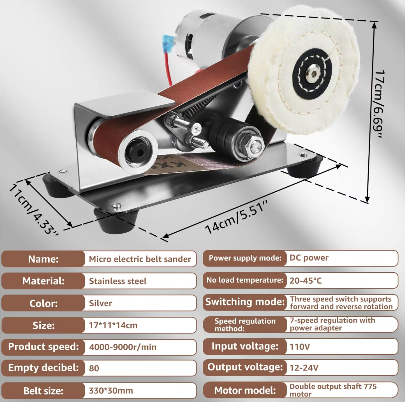 SteelEdge Mini Belt Grinder