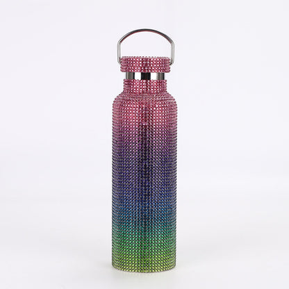 304 stainless steel drill bottle portable car insulated cup outdoor portable large capacity sports kettle