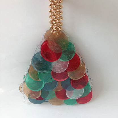 Simple Portable Prawn Crackers Triangle Shell Bag