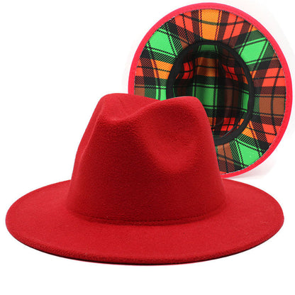 Men's Women's Double-sided Wool Fedora Hat