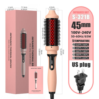Infrared curling iron multifunctional straightener 2-in-1 straight hair comb curling iron dual-purpose electric heating comb