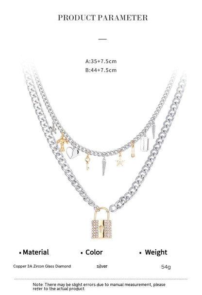 Exquisite Punk Copper Alloy Pendant Necklace
