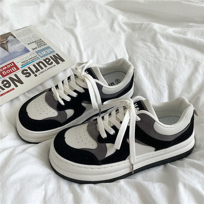 Height Increasing Big Toe Double Color Plate Shoes