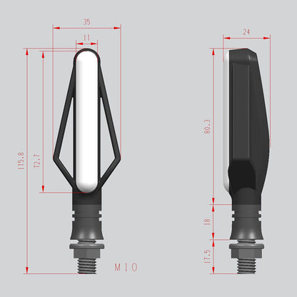 Fire Arrow Motorcycle Signal Light