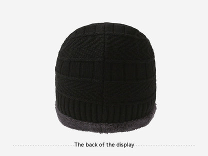 Men's Winter Scarf Gloves Hat Three-piece Set