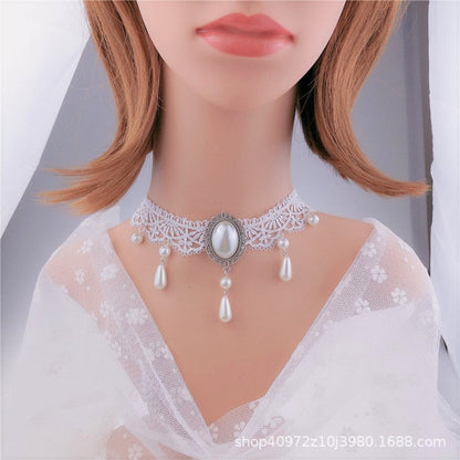 Personalized Crystal Lace Necklace