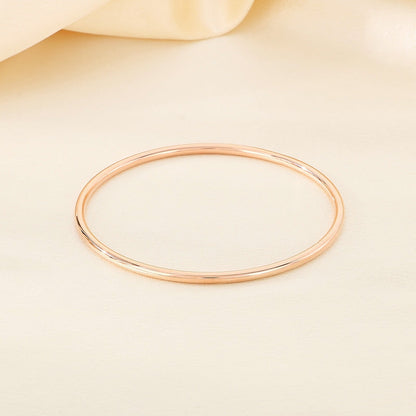 3mm smooth plain circular ring bracelet with multiple layers for wearing wristbands and accessories