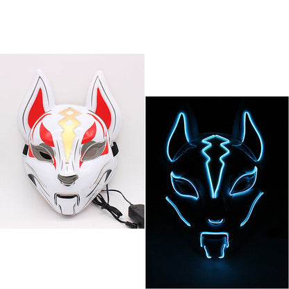 Glowing Cat Face Mask Demon Slayer Cosplay Props