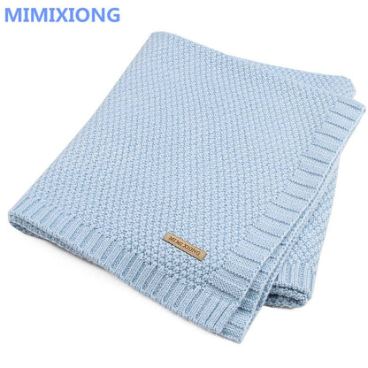 Baby Blanket Knitted Newborn Swaddle Wrap Blankets Super Soft Toddler Infant Bedding Quilt