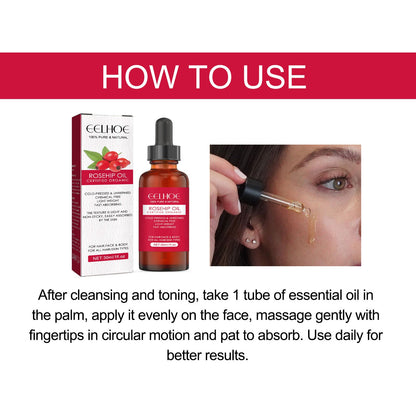 Rose Hip Facial Essential Oil Facial Body Moisturizing Skin care Supple Hair Care Massage Essential Oil