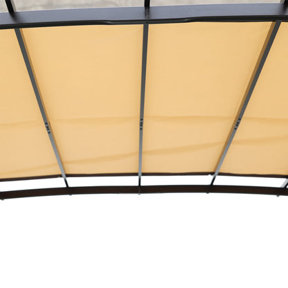 12 x 9 Ft Outdoor Pergola Patio Gazebo,Retractable Shade Canopy,Steel Frame Grape Gazebo,Sunshelter Pergola for Gardens
