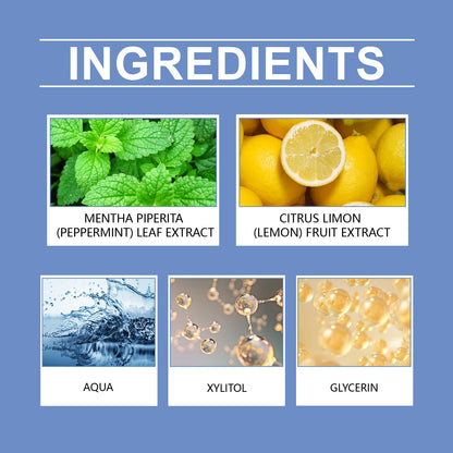 Triple Teeth Mouthwash, A Fresh Mint Daily Mild Odor Cleaning Teeth Mouthwash