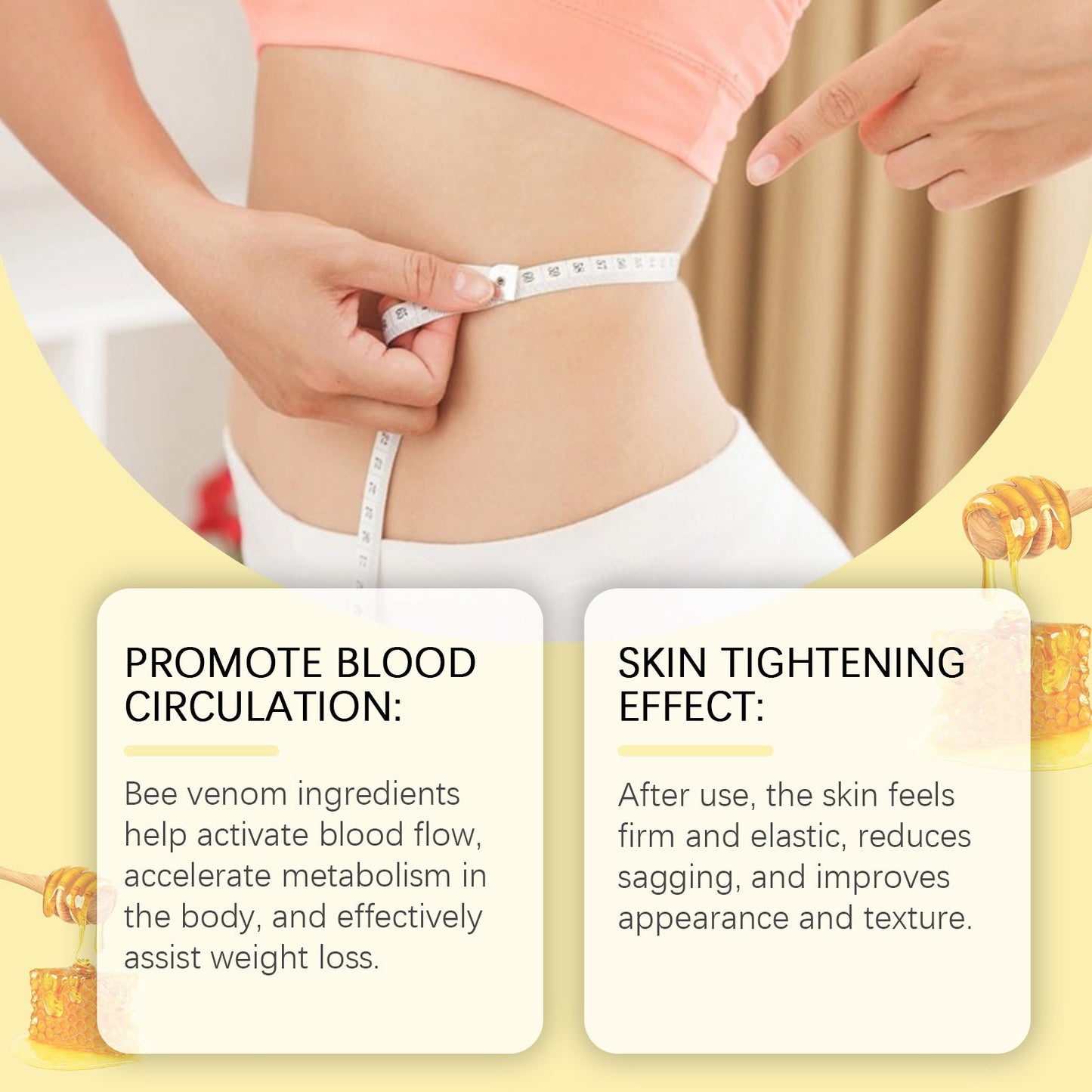 Bee Venom Body Sculpting Stick Slimming Body Sculpting Navel Stick Tummy Tucking Body Curves Firming Skin
